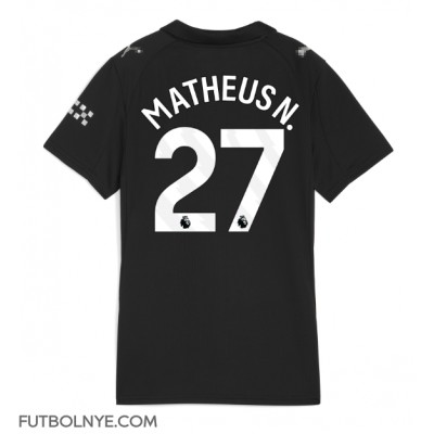Camiseta Manchester City Matheus Nunes #27 Visitante Equipación para mujer 2025-26 manga corta Camiseta Manchester City Matheus Nunes #27 Visitante Equipación para mujer 2025-26 manga corta